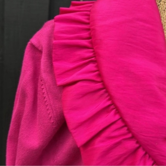Ravel Pink Ruffled Cardigan - Picture 2 of 6